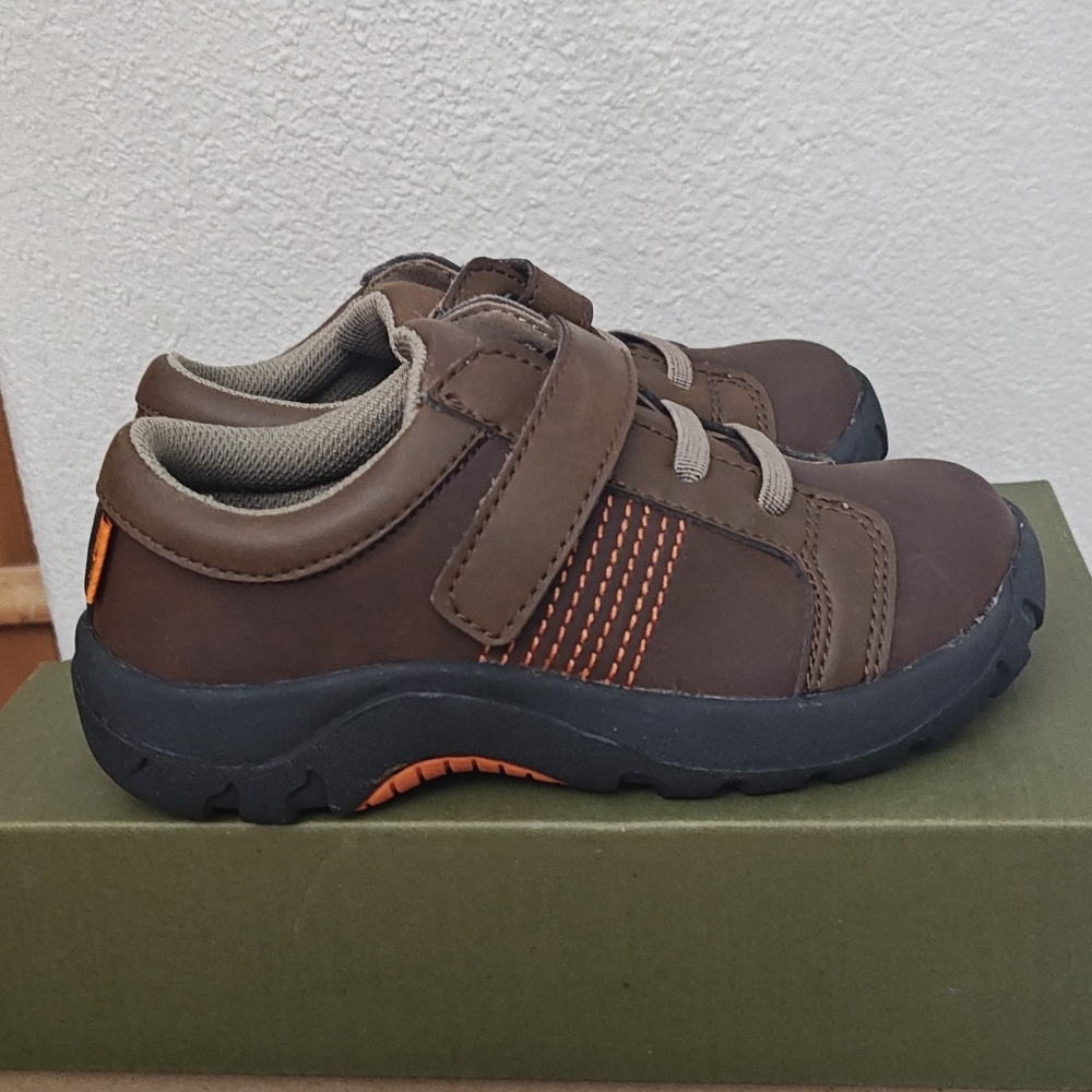 Keen Austin II Shoes Leather Oxford Brown Orange Water Resistant New in Box 11 - Picture 2 of 10